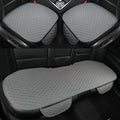 West Llama Linen Car Seat Covers,Bottom Seat Covers for Cars Include 1 Pair Front Driver Seat Pad Mat and 1 Rear Bench Cover Universal Fits 90% Vehicles,SUVs,Cars,Sedans(3Piece-Gray) - color: Gray, size: 2 Front Seat Covers+1 Rear Bench Seat Cover