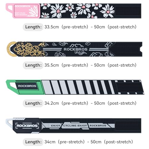 ROCKBROS Bicycle Ankle Leg Strap Safety Cycling Trousers Strap Bike Reflective Wrist Ankle Bind Bands Pant Leg Bands for Cycling Jogging Running Gear - color: Green*2