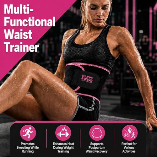 Waist Trainer for Women and Men Belly Fat, Neoprene Sauna Sweat Band, Stomach Wrap Waist Trimmer for Workout - size: Small