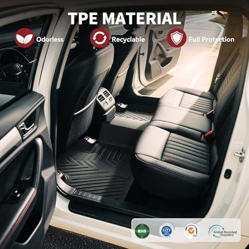 YITAMOTOR Floor Mats & Cargo Liner Set Fit for Toyota 4Runner 2024, Custom Fit TPE All-Weather Floor Liners 2013-2024 Toyota 4Runner 5 Passenger Model w/o Sliding Rear Tray, Black - style: 2013-2024 4Runner Floor Mats & Cargo Mat