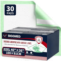 Extra Large Bed Pads with Adhesive Strips 40'' X 36'' Disposable Underpads for Incontinence (30 Pads) Ultra-Absorbent & Leak-Proof Chucks Pads for Adults, Elderly and Kids - size: 40"x36"- 30 Count (with Adhesive Stripes)