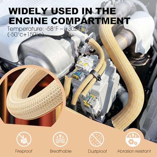 AGPTEK Cable Sleeve, 20ft - 1 inch Cable Management Desk Cord Cover Organizer Wire Hider for Home Office Computer TV Wire Loom Tubing Pet Proof Cord Protector from Cat Dog Chewing, Wood Color - color: Wood Color, size: 1"-20ft