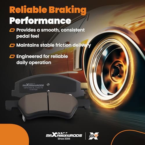 maXpeedingrods D1159 D999 Front Rear Brake Pad Set for Chevrolet Impala 2010-2016 - size: D1159&D999