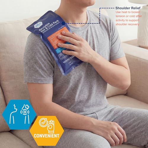 MED PRIDE Reusable Hot & Cold Gel Ice Packs, Flexible Compress, 2-Pack