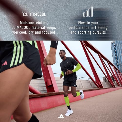 adidas Climacool Compression Arm Sleeves - color: Lucid Lemon, size: Youth