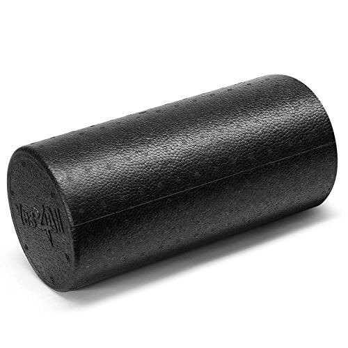 Yes4All EPP Exercise Foam Roller – Extra Firm High Density Foam Roller – Best for Flexibility and Rehab Exercises (12 inch, Black) - color: Black, size: 12-inch (Pack of 1)