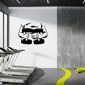 Fitness and Gym Wall Decals with Part of Sportsman Doing Exercises - Home Fitness Gym Vinyl Decals with Man Lifting Dumbbells - Window Door Wall Gym Vinyl Decal - color: Dec 10
