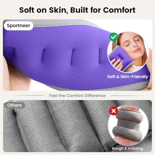 Sportneer Ankle Weights Wrist Weights Pair of 1/2/4/6/10 LBS for Men Women Kids Strength Training Wrist and Ankle Weights Set with Reflective Strips for Dancing Running Walking Fitness Workout Gym - color: Purple, size: 0.5 lbs x 2