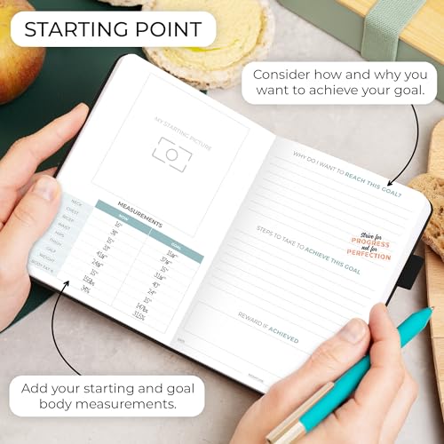 Clever Fox Food Journal Pocket - Daily Food Diary, Meal Planner to Track Calories & Nutrients, Weight Loss Tracker Notebook, 4x5.5” (Black) - color: Black, size: Pocket (4.0'' x 5.5'')