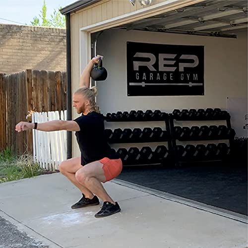 REP Fitness Kettlebell Set and Singles, 4kg to 24kg, 9lb to 53lb Weight Range, Cast Iron, Strength Exercise Training, Home Gym, Power Workout Equipment, Free Weights, Dumbbell Alternative - style: 8 kg