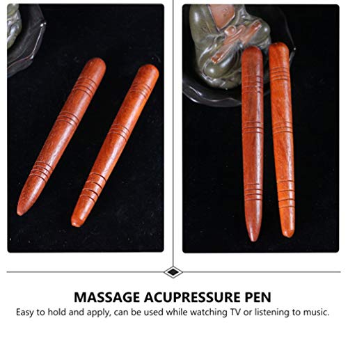 4Pcs Manual Acupressure Pen Wooden Thai Massage Stick Rod Deep Tissue Massage Tool Trigger Point Relief Pain Therapy Tools Full Body Relaxing Gifts Acupressure Pen,Acupressure Tools