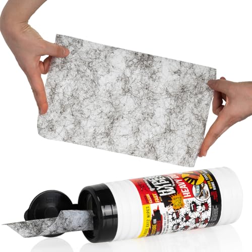 Juniper CLEAN Hyper Wipes, 12 Pack Heavy Duty Hand & Tool Cleaning Wipes, 8"x12" Multi-Surface Cleaning Wipes, Degreasing, All Purpose Cleaner, Mechanic, Work Wipes, 420 Count Canister - size: 35 Count (Pack of 12)