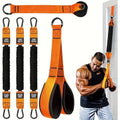 5-Piece Heavy Duty Latex Resistance Bands Set, 225lbs Total Capacity - Adjustable Home Gym Equipment with Handle, Door Anchor for Full Body Workout