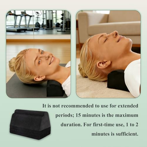 Neck and Shoulder Relaxer, Cervical Neck Support Ergonomic EVA Neck Stretcher Chiropractic Pillows for Pain Relief, Cervical Traction Device for Cervical Spine Alignment, 4 Layer Adjustable