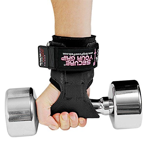 Cobra Grips Weight Lifting Gloves with Adjustable Neoprene Padded Wrist Wraps - Heavy Duty Alternative to Power Lifting Hooks for Deadlifts - color: FIT Black Rubber, size: 4.25 - 7.0"