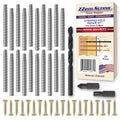 20-Pack #9 x 3 Permanent Stripped Door Hinge Screw Hole Repair Kit | Steel anchors. Reinforces hinges, strike plates and door jambs. Made in USA - size: 20 Pack