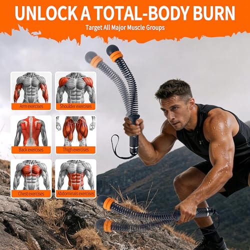Portable Adjustable Ropeless Battle Ropes with Black | Weighted Cordless Workout Rope with Anti-slip Handles for Low-impact Cardio, HIIT, Home Gym and Office Fitness - color: Black