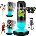 Punching Bag for Kids 65" Inflatable Dinosaur Kids Punching Bag with Boxing Gloves Boxing Bag Set with Pump Dinosaur & Hitting Target Pattern 2 in 1 Birthday Gifts for Boys & Girls Age 3-12