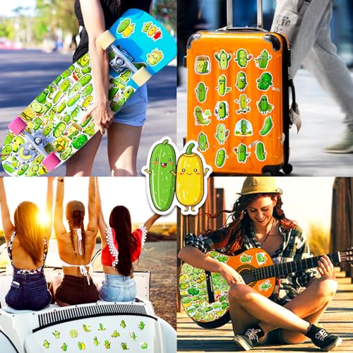 100PCS Fruit and Vegetable Stickers,Colorful Fruit Stickers and Vegetable Decals for Kids,Scrapbook,DIY Crafts,Water Bottles,Laptops and Phone Cases - color: Fruit