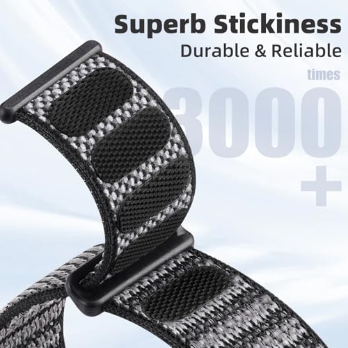 Sport Loop Band Compatible with Apple Watch Bands for Women 44mm 46mm 45mm 49mm 42mm 38mm 40mm 41mm men,Stretch Adjustable Braided Nylon Straps for iWatch Series 11/10/9/8/7/6/5/4/3/2/1/SE/Ultra - color: Blackgrey, size: 38mm/40mm/41mm/(42mm-series 11 10)