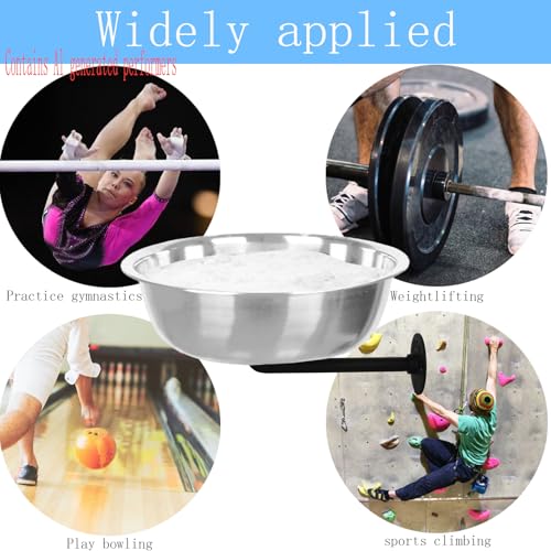 Gym Chalk Stand,Gym Chalk Bowl,Chalk Bowl Container Suitable for Rock Climbing, Weightlifting and Various Gyms