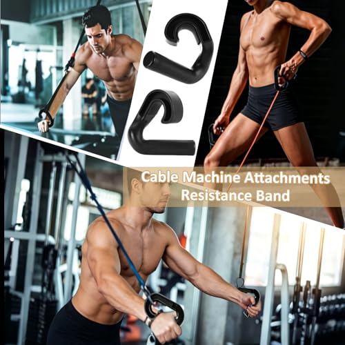 SHUESS 4 Pcs Neutral Grip Pull up Handles, 2 Pcs 45° Cross Grips Pull up Bar, 2 Pcs Angles 90 Grips, Black Non-Slip Ergonomic Exercise Machine Attachments for Grip Strength