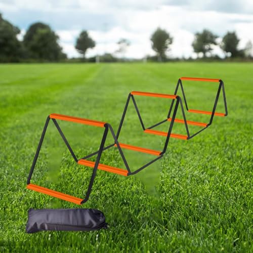 Menolana Agility Ladder Football Footwork Ladder Balance Foldable Agility Training Equipment Speed Ladder for Outdoor Sports Workout - size: 8 Grids With Bag