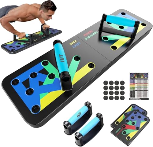 IUT Solid Push Up Board 15 in 1 Home Workout Equipment Multi-Functional Pushup Stands System Fitness Floor Chest Muscle Exercise Professional Equipment Burn Fat - color: M9