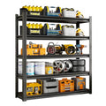59" W Garage Shelving Unit, Garage Storage Shelves 3000LBS Heavy Duty Shelving, Adjustable 5 Tier Metal Shelves Utility Shelf, Storage Rack for Industrial, Warehouse, Basement (19.6" D*59" W*72" H) - size: 19.6" D*59" W*72" H