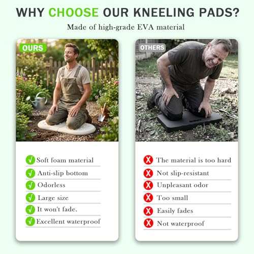 Babylush Foam Waterproof Comfortable Kneeling Pad,Beige,21×11×1.2 in | Soft Material,Anti-slip,Easy to Clean,Portable,Foldable,Gardening,Baby Bathing,Exercise,Yoga,Workout,Pilates - color: Light Grey