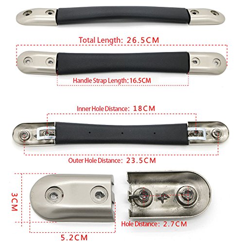 RDEXP Black Flexible Spare Strap Handle Grip Replacement for Suitcase Luggage Case (B15)