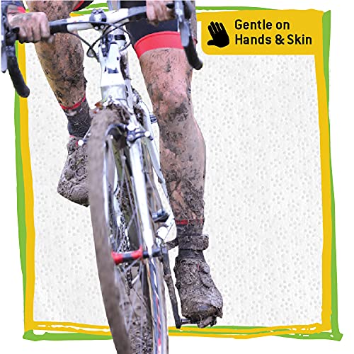 Tub O' Towels Heavy Duty Cycling Wipes, Individually Wrapped Cleaning Wipes for Biking and Cycling, 12-Pack