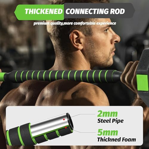 Adjustable Dumbbell Set, 44/66/88Lbs 4-in-1 Free Weights for Home Gym, Converts to Kettlebell & Barbell with Connector, Non-Slip Grip, Ideal for Men & Women Strength Training - color: Black Green