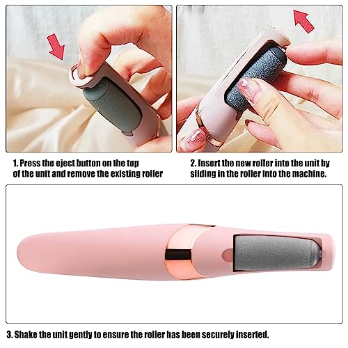 9 Pack Replacement Rollers Extra Coarse Rollers for Feet Roller Refill Heads Compatible with Finishing Touch Flawless Pedi Electric Tool File | Refill Heads Compatible with Finishing Touch Flawless Pedi Electric Tool File