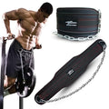 Hold weights up to 800lbs Zokani Dip Belt with Chain for Heavy Weightlifting Exercises ,Squats, deadlifts, pull Up Weight Belt, Dipping Belt, Men and Women Training Strength Dip Weightlifting Belt (Black)