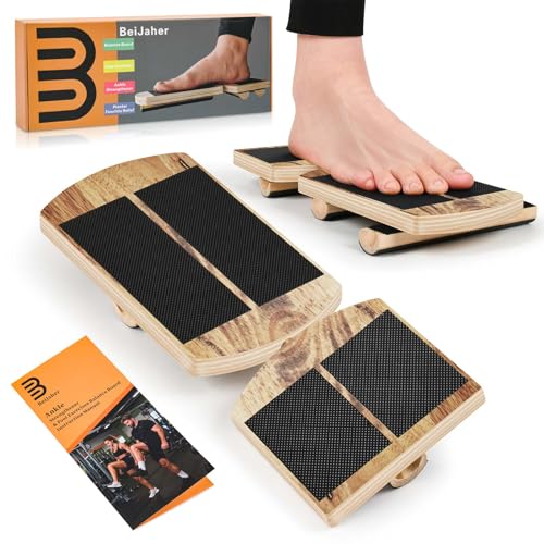 Ankle Strengthener & Single Leg Balance Board, Foot Strengthener for Plantar Fasciitis & Achilles Tendonitis, Physical Therapy, Sprain Recovery & Arch Support - color: Black