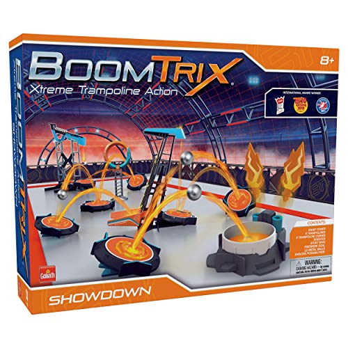 Goliath Boomtrix Showdown Kinetic Metal Ball Chain Reaction Stunt Kit - Fun - Educational - STEM, includes Giant ramp tower that can release up to 15 balls at once - color: Showdown