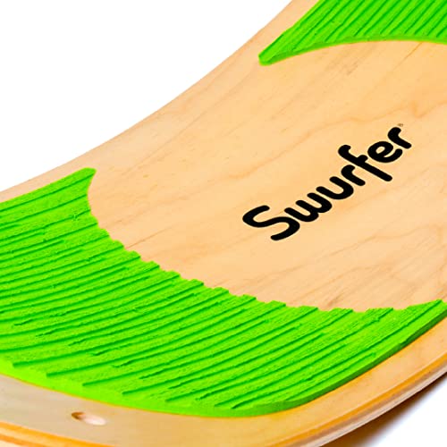 Swurfer SwurfGrip Traction Pads for Wooden Surf Swing – Comfortable Foam Grip Board Accessories, Heavy Duty Material - color: Green