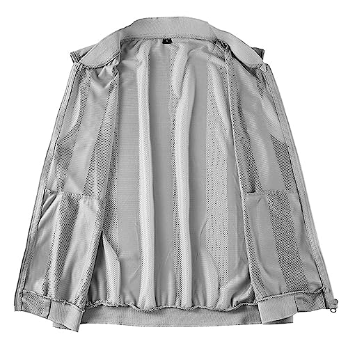Flygo Men's Summer Casual Lightweight Breathable Mesh Cycling Travel Zip Vest - color: 02 Army Green, size: X-Small