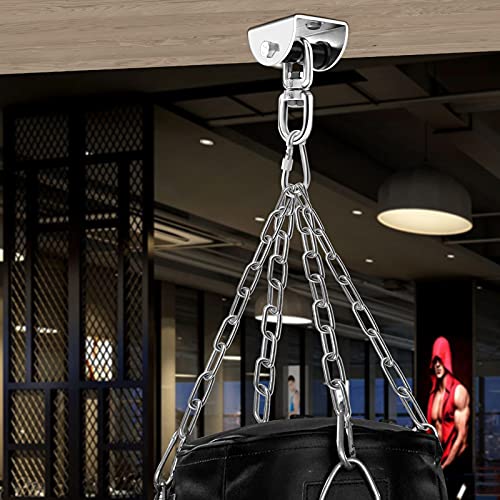 Eapele Heavy Bag Hanger, Punching Bag Mount for Ceiling 360° Swivel Wood Beam Holder for Boxing Bag, Heavy Bag, Gym Punching Bag, Speed Bag, Aerial Yoga Swing, Gymnastic Rings, Sandbag, Hammock - color: Heavy Bag Hanger