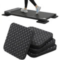 4PCS Anti-Slip Treadmill Mat Pads, 10MM Thick High Density Anti Vibration Walking Pad Mats, 4" x 4" Shock Absorbing Rubber Pads for Stationary Bike, Rowing Machine, Home Gym Floor Protection - size: 10MM - Square - 4PCS