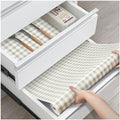 Drawer and Shelf Liner, Non-Slip Kitchen Cabinet Liners Non-Adhesive Thick Strong Grip Waterproof Washable Mats Protect Dresser Shelves Cupboard Bathroom Cabinets, Yellow Plaid, 12 in X 10 FT - color: Yellow Plaid, size: 11.8"W x 118"L