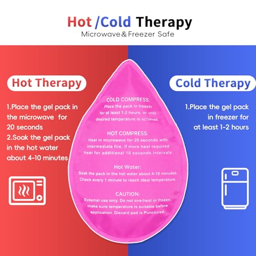 Wisdom Teeth Ice Pack Head Wrap for Pain Relief - Cold Hot Therapy for Face, Jaw & Oral Surgery with 4 Gel Packs, TMJ, Tooth Extraction, Tonsillectomy Recovery - color: Pink