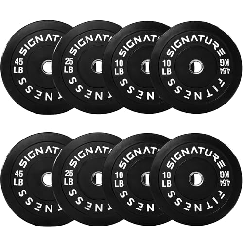 Fitvids 2-Inch Olympic Rubber Weight Plates Sets, Bumper Plates Set with Barbell for Strength Training, 180-390 Lbs Multiple Options - color: Black, style: 180LB Set