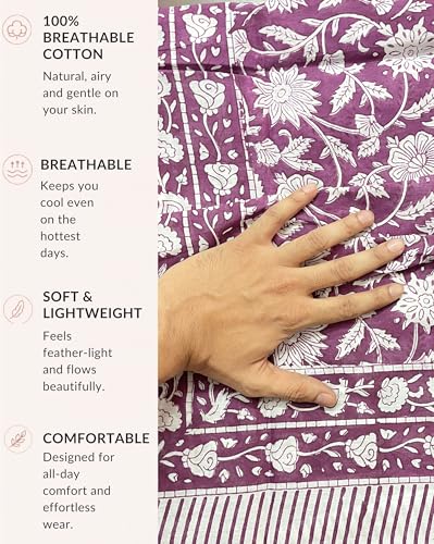 Beach Cover Ups for Women, Cotton Sarong Wrap Pareo | 100% Cotton Sarong Wraps For Women, 73 x 44 In. Pareo Beach Wrap, Bikini Cover Up, Bathing Suit Cover Up, Resort Wear - color: Vivacious Violet