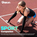 ROXUN Arm Sleeves with Thumb Hole, Cooling UV Sun Protection Compression Tattoo Cover Up for Men/Women - color: 2 Pairs - Dark Gray+light Gray