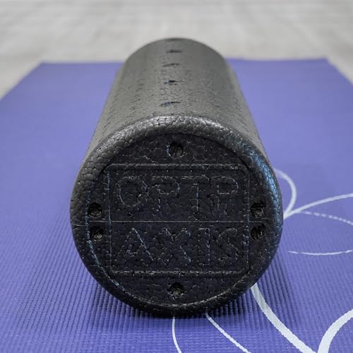 OPTP Black AXIS Firm Density 18" x 6" Foam Roller (AXR186) - color: Black - 18" X 6" Round