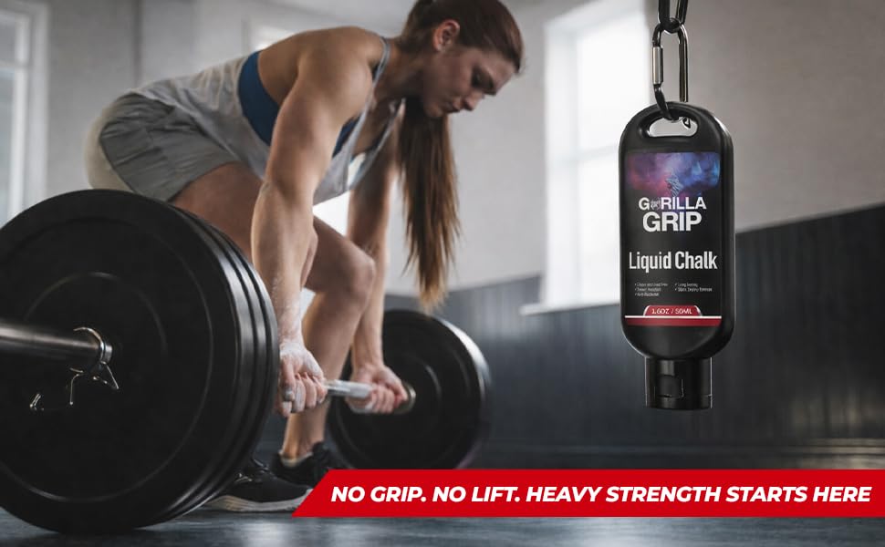 Liquid Chalk for Gym & Sports-Extra Strong Grip Lifting Chalk for Fast Drying,Weightlifting,Rock Climbing & Pole Fitness - style: 1x50ml