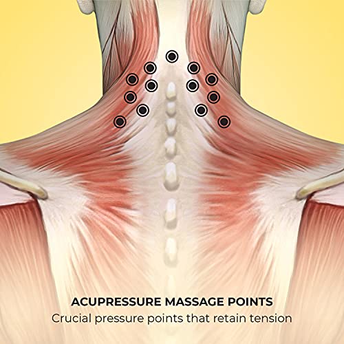 Lindo Shiatsu Neck Massager | Adjustable Knobs for Four-Point Gentle Shiatsu or Two-Point Deep Tissue Massage