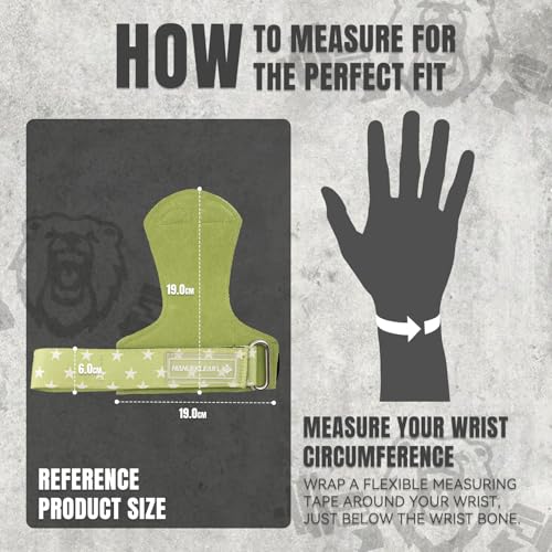 MANUEKLEAR Gym Straps Weight Lifting, Double Leather Lifting Straps for Men Deadlift with Cushion Wrist Loop, Gym Lifting Wrist Wraps for Weightlifting - color: One Size - Green
